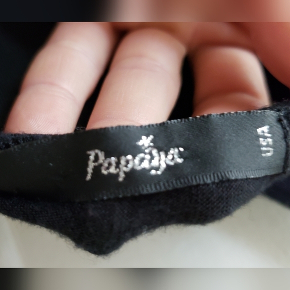 3/$20 Papaya Spaghetti Strap Black Dress - Picture 3 of 4